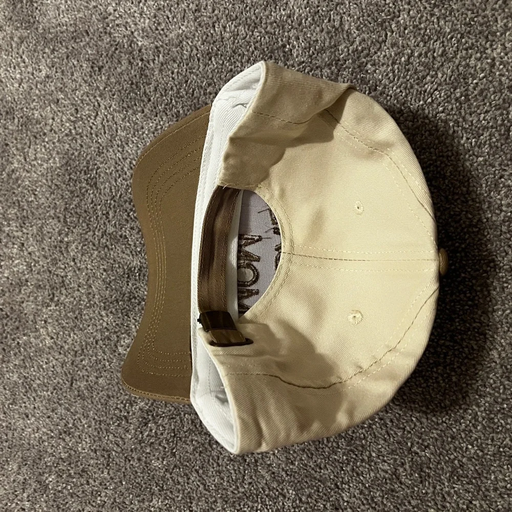 BASEBALL MOM Two-Tone Trucker Hat - Cream & Brown